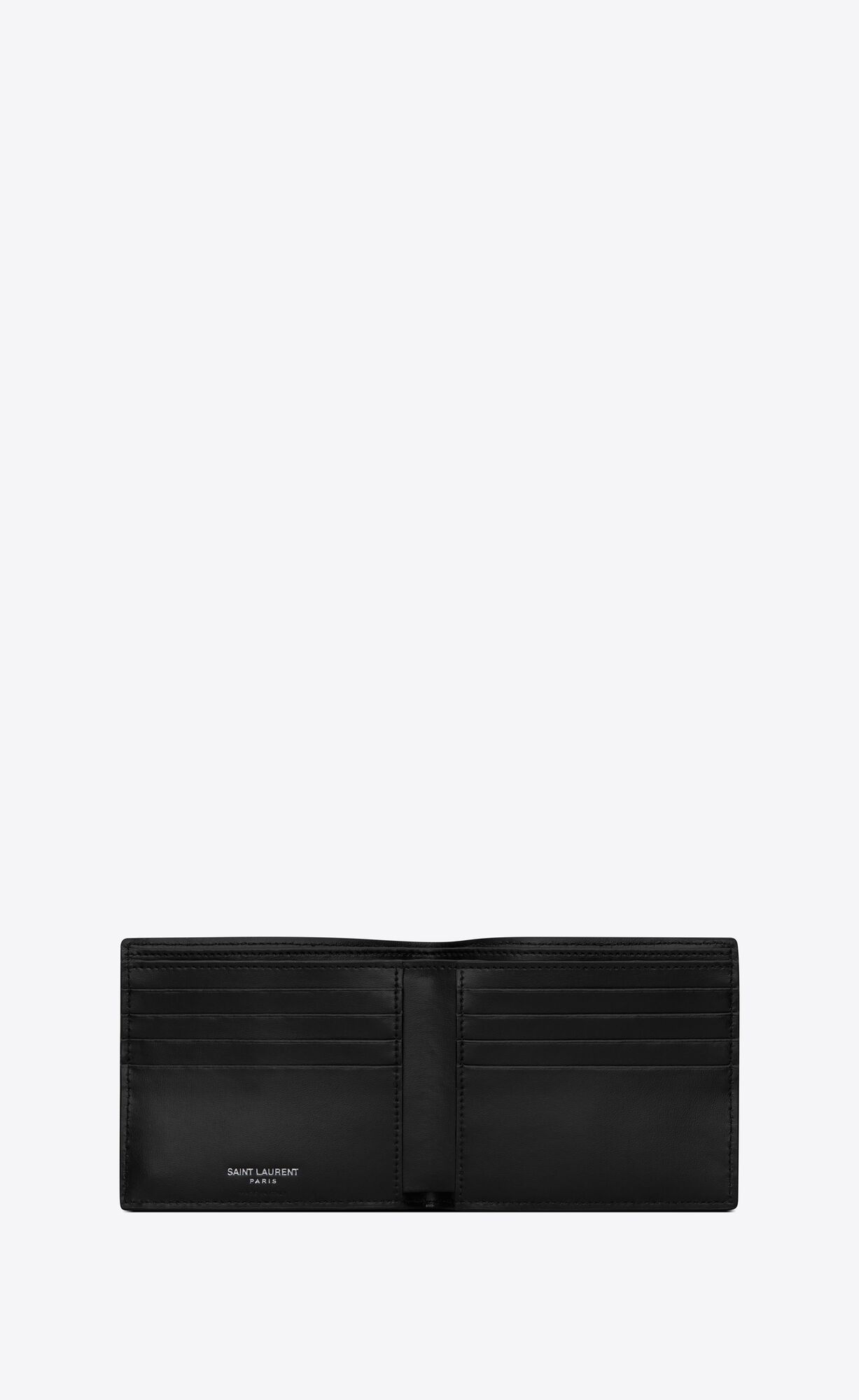 YSL Tiny Cassandre East/West Wallet In Matte Kozene Čierne | 52176-FNYK