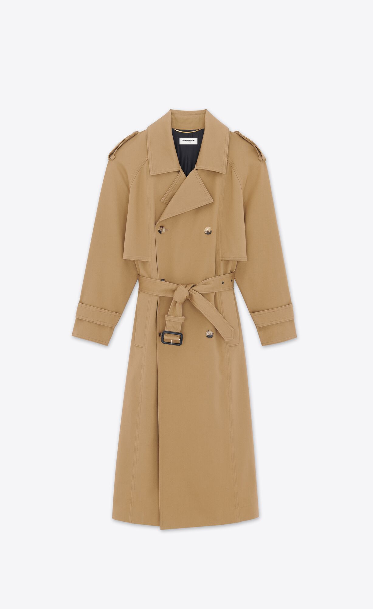 YSL Trench Coat In Gabardine Béžové | 52168-FTXC