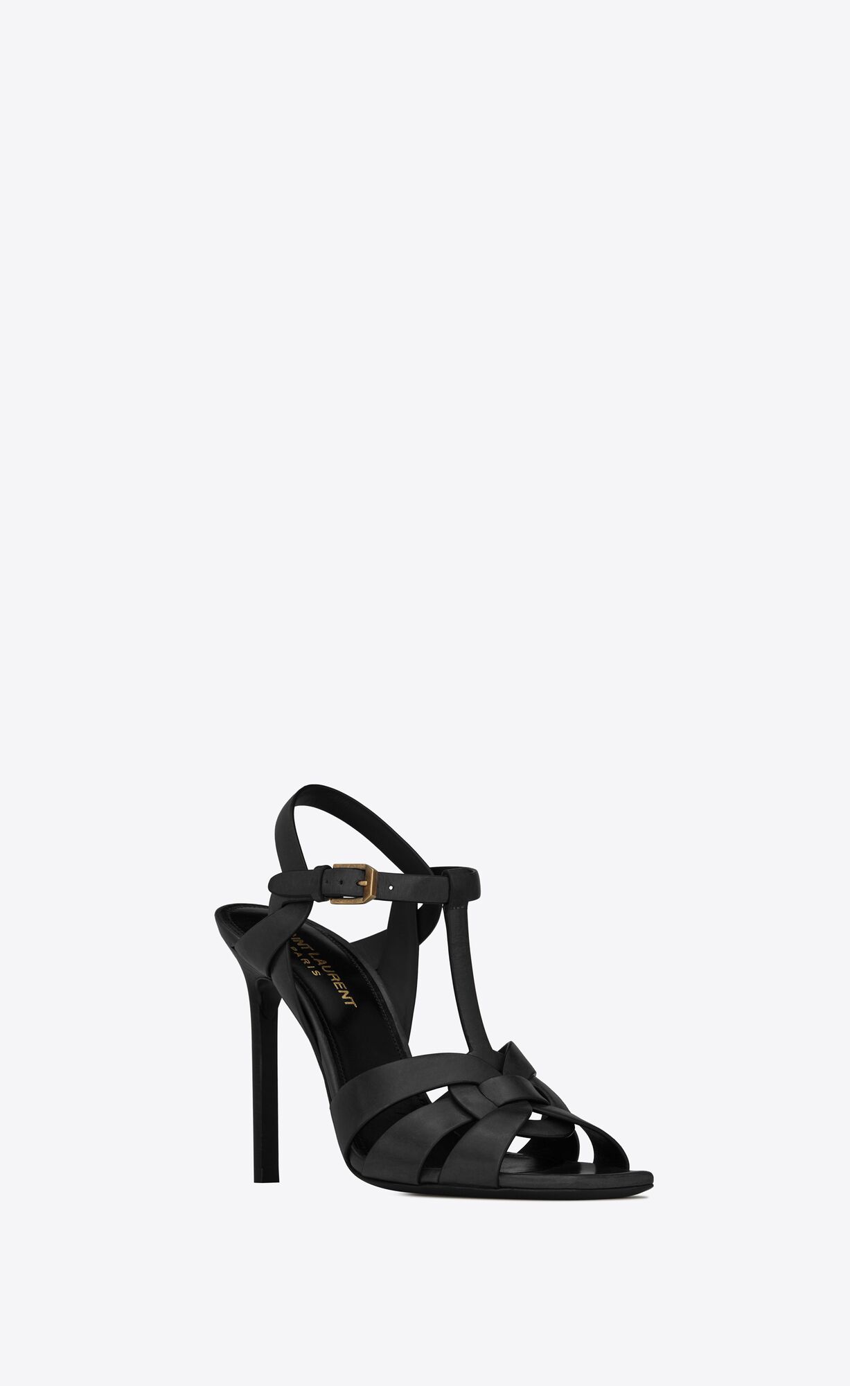 YSL Tribute Sandals In Smooth Kozene Čierne | 79651-NGDS