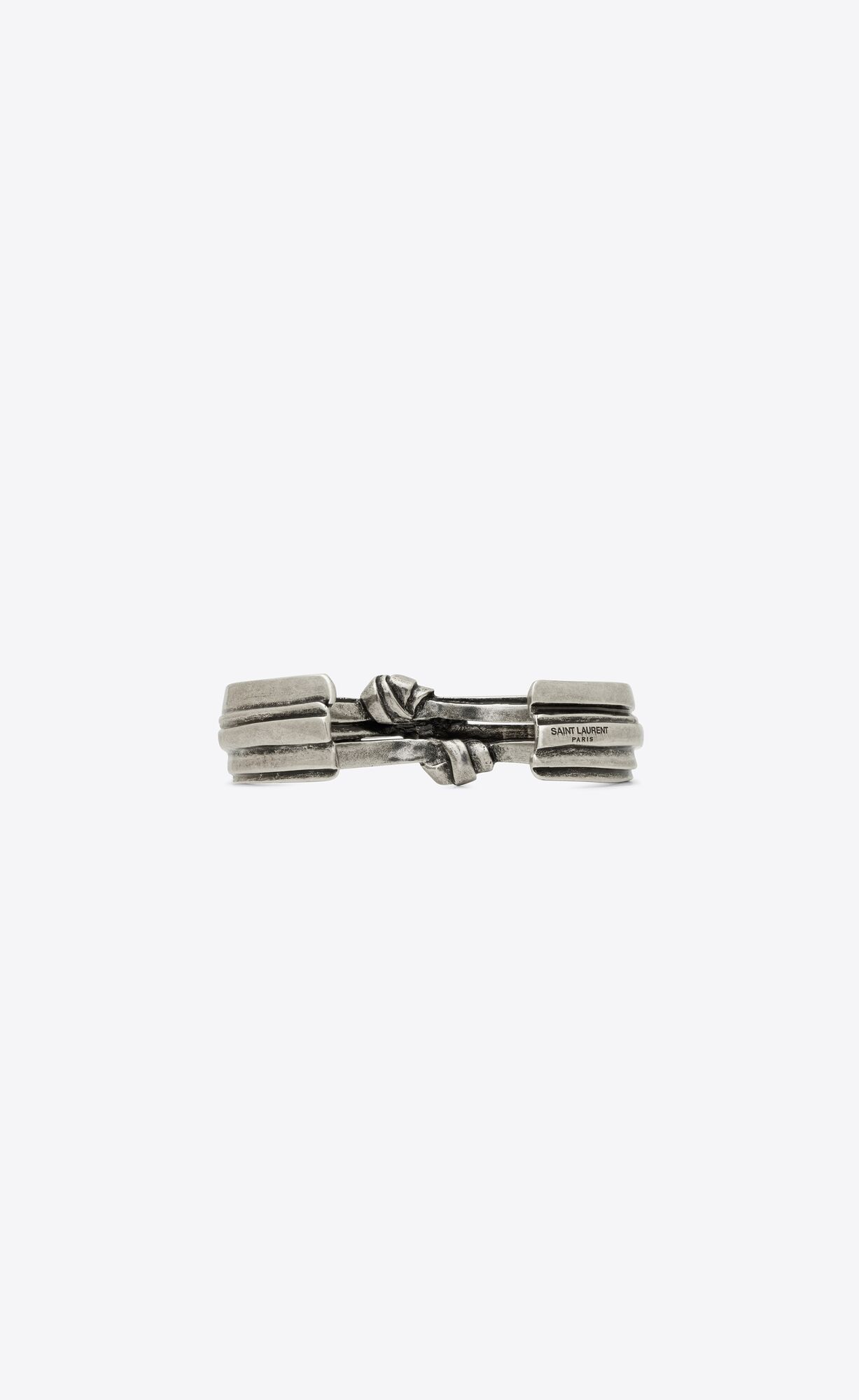 YSL Triple Knot Bracelet In Metal Strieborne | 68270-UKTY