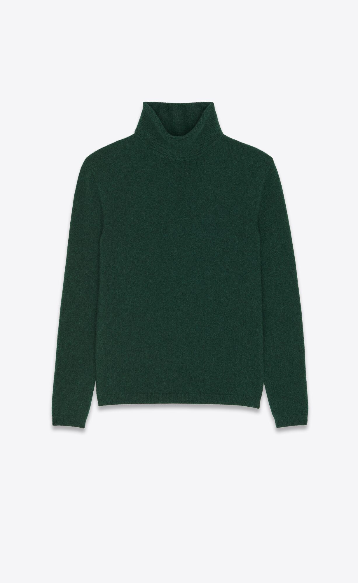 YSL Turtleneck Svetrove Saty In Cashmere Vert Fonce | 86915-KVOY