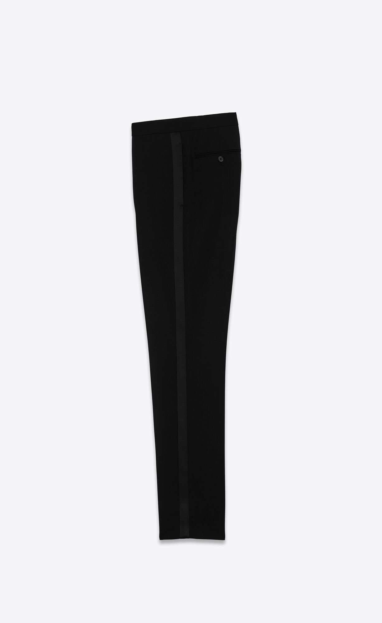 YSL Tuxedo Pants In Grain De Poudre Saint Laurent Čierne | 13762-MNYC