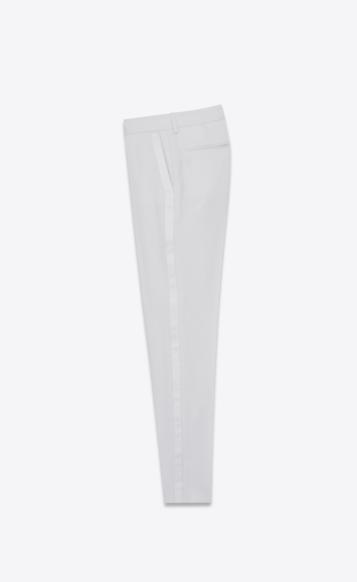 YSL Tuxedo Pants In Grain De Poudre Shell | 72954-HBTW