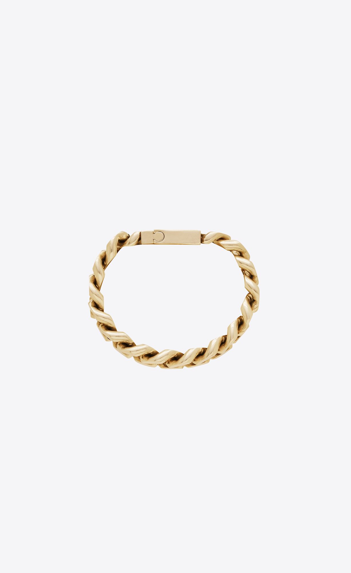 YSL Two-tone Chain Bracelet In Metal Zlate | 83690-ZOXK