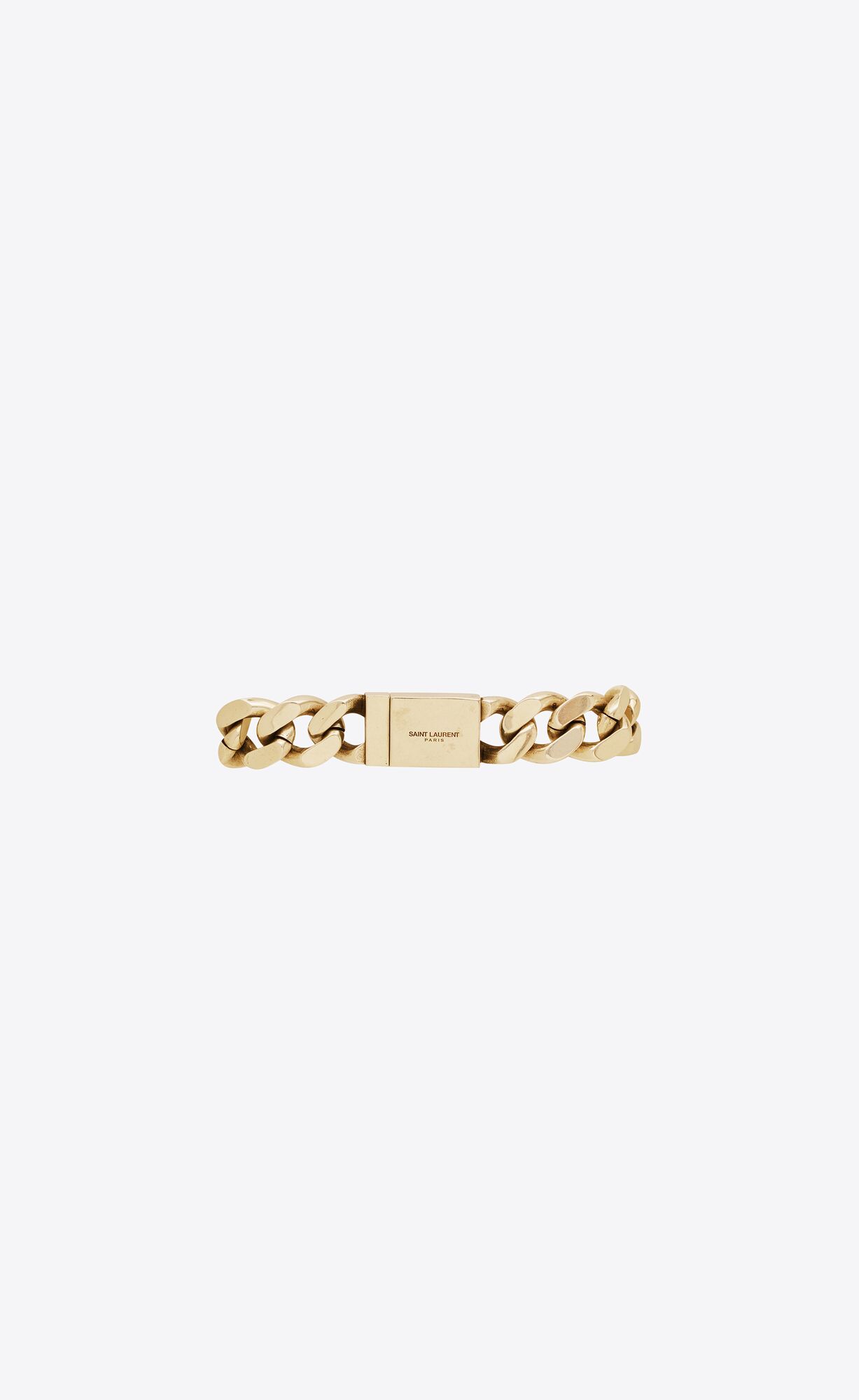 YSL Two-tone Chain Bracelet In Metal Zlate | 83690-ZOXK