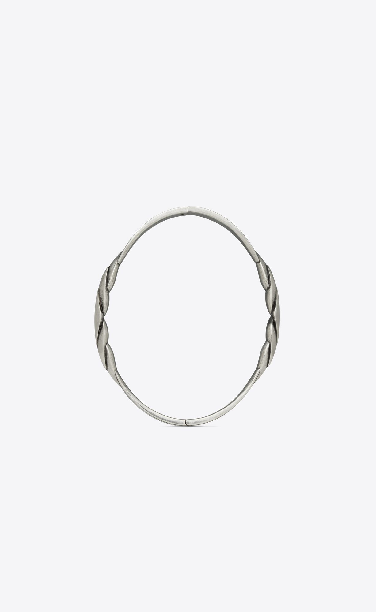 YSL V Bracelet In Metal Strieborne | 75364-RMWD