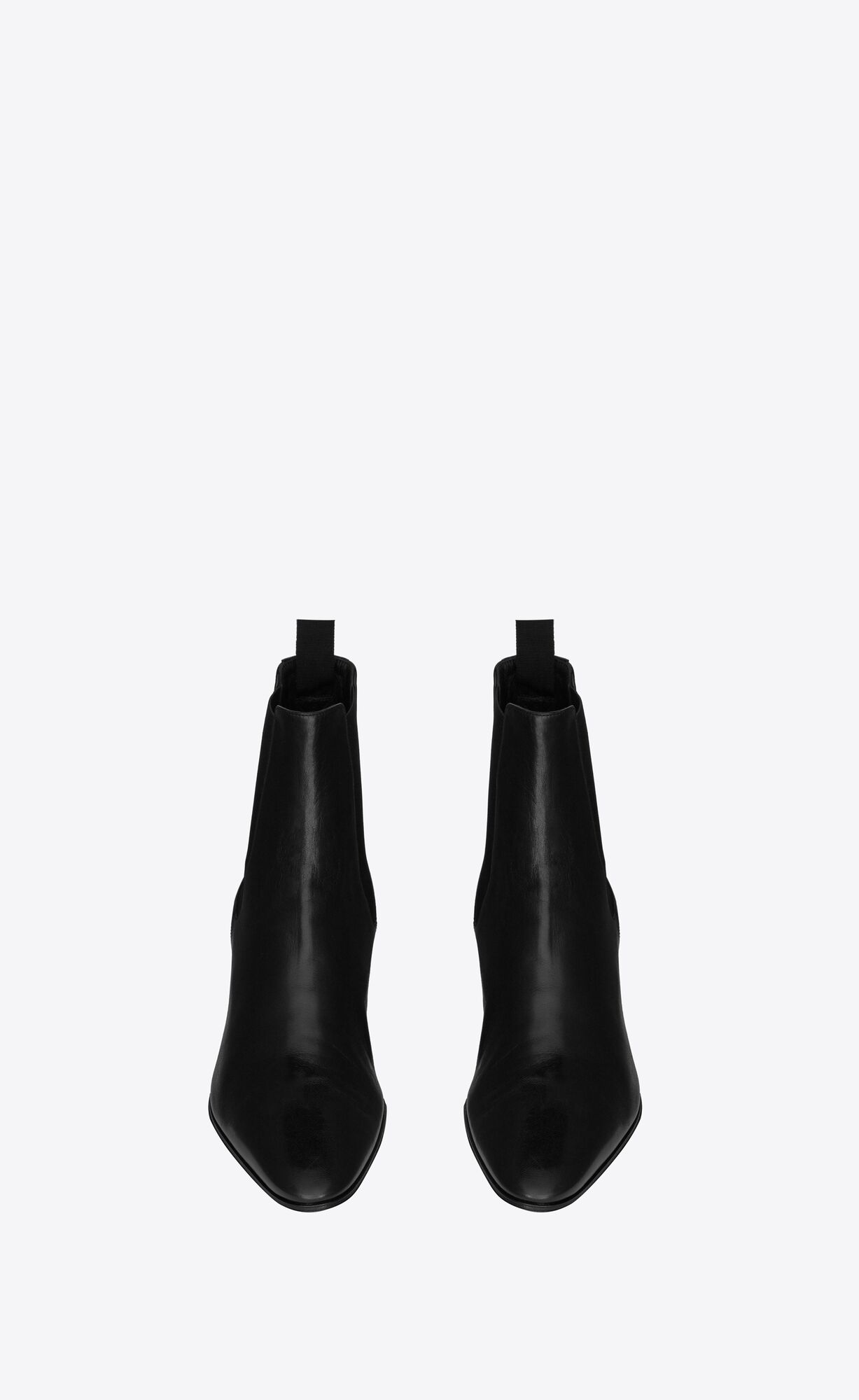 YSL Vassili Chelsea Booties In Smooth Kozene Čierne | 37921-AWLM