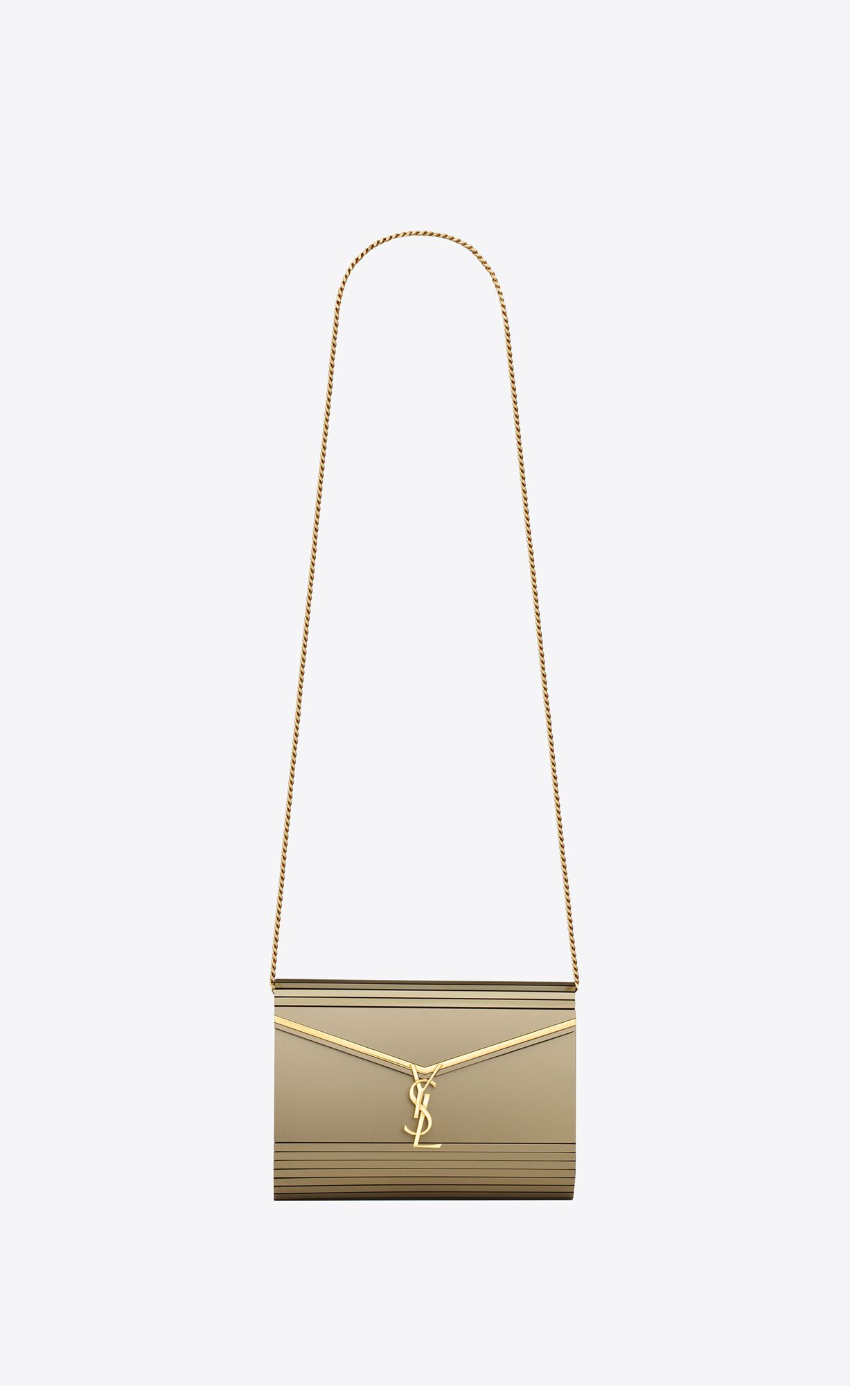 YSL Vicky Miniaudiere In Plexiglass Havane | 10692-ELMK