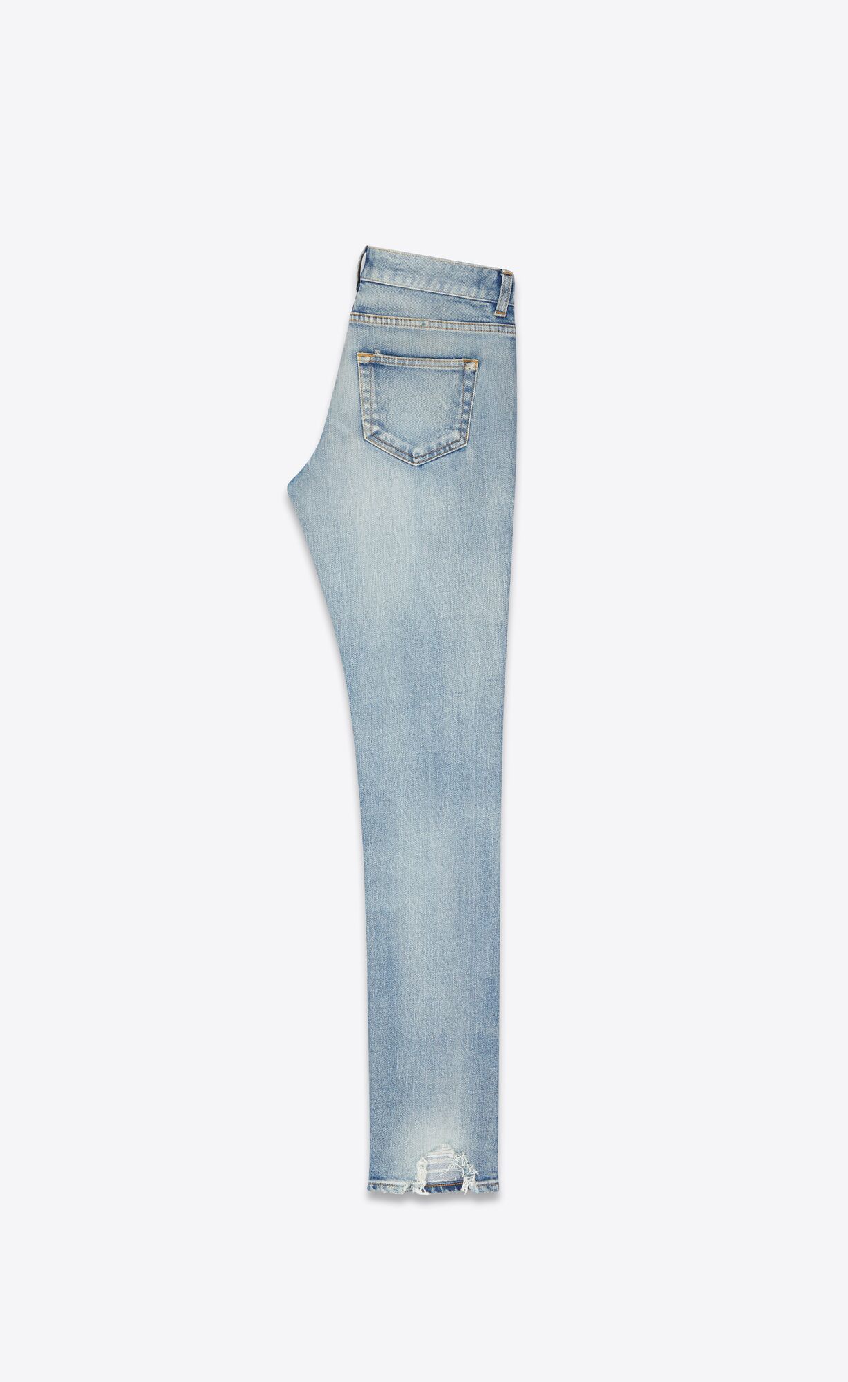 YSL Vychudnutý-fit Jeans Modre | 80915-PRXD