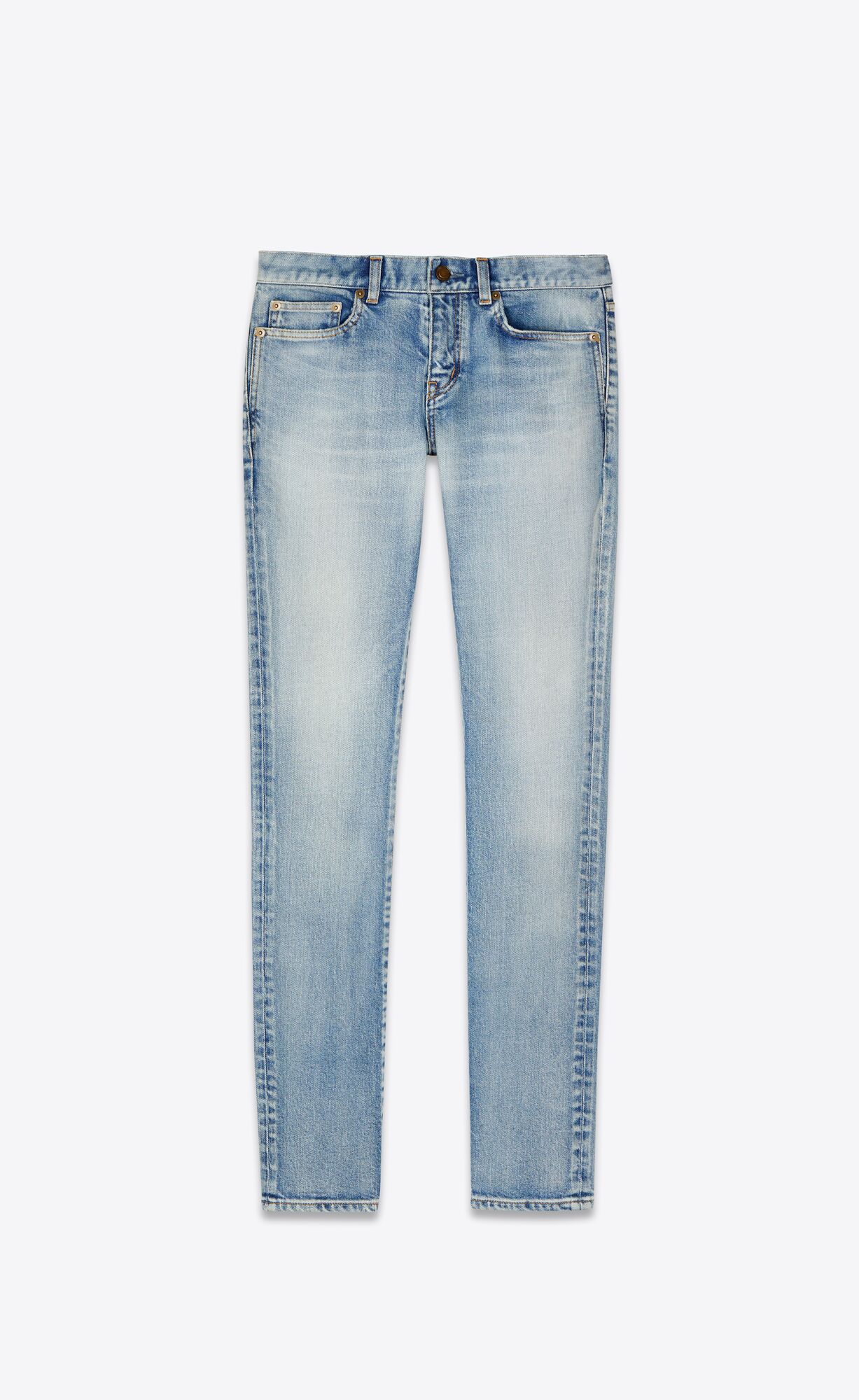 YSL Vychudnutý-fit Jeans Modre | 80915-PRXD