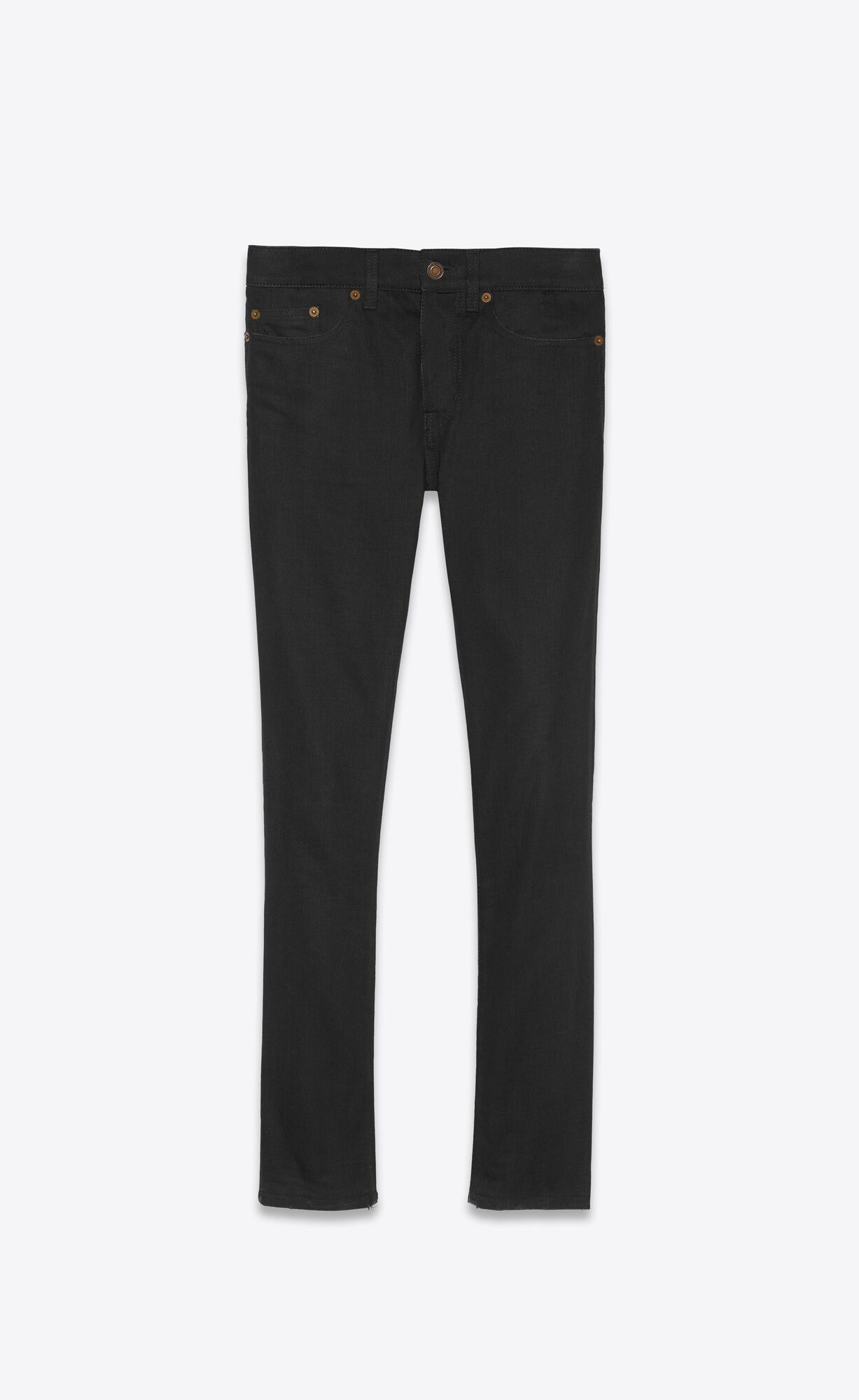 YSL Vychudnutý-fit Jeans Čierne | 17596-GNVR