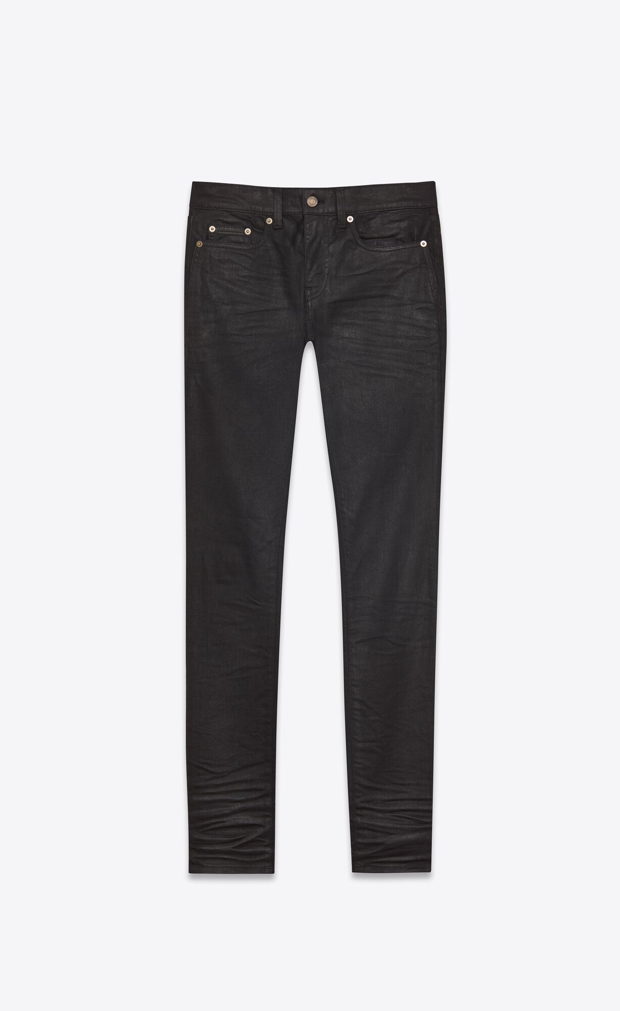 YSL Vychudnutý-fit Jeans Čierne | 17905-NALD