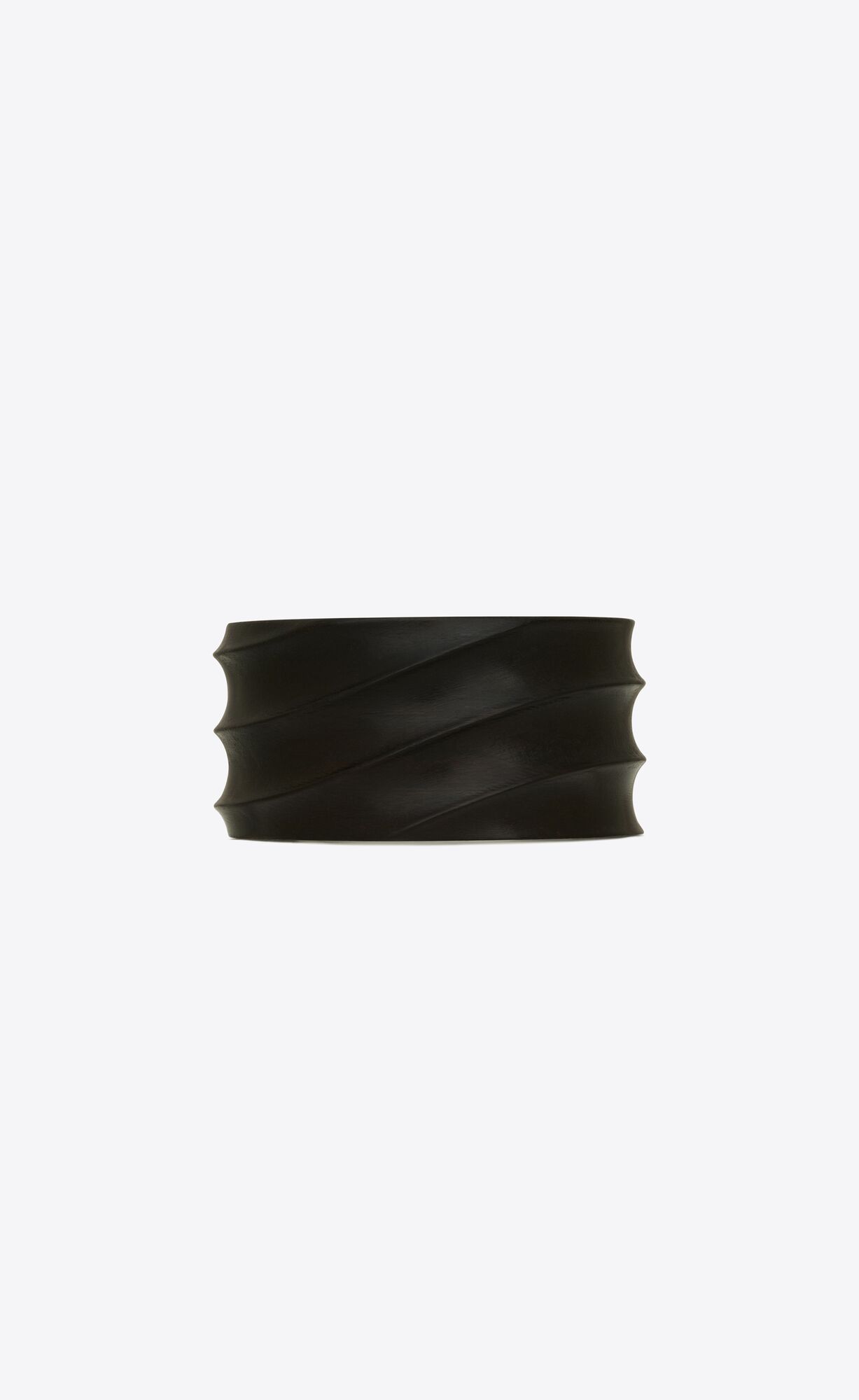 YSL Wavy Cuff In Bamboo Tmavo Hnede Zlate | 14802-VDWH