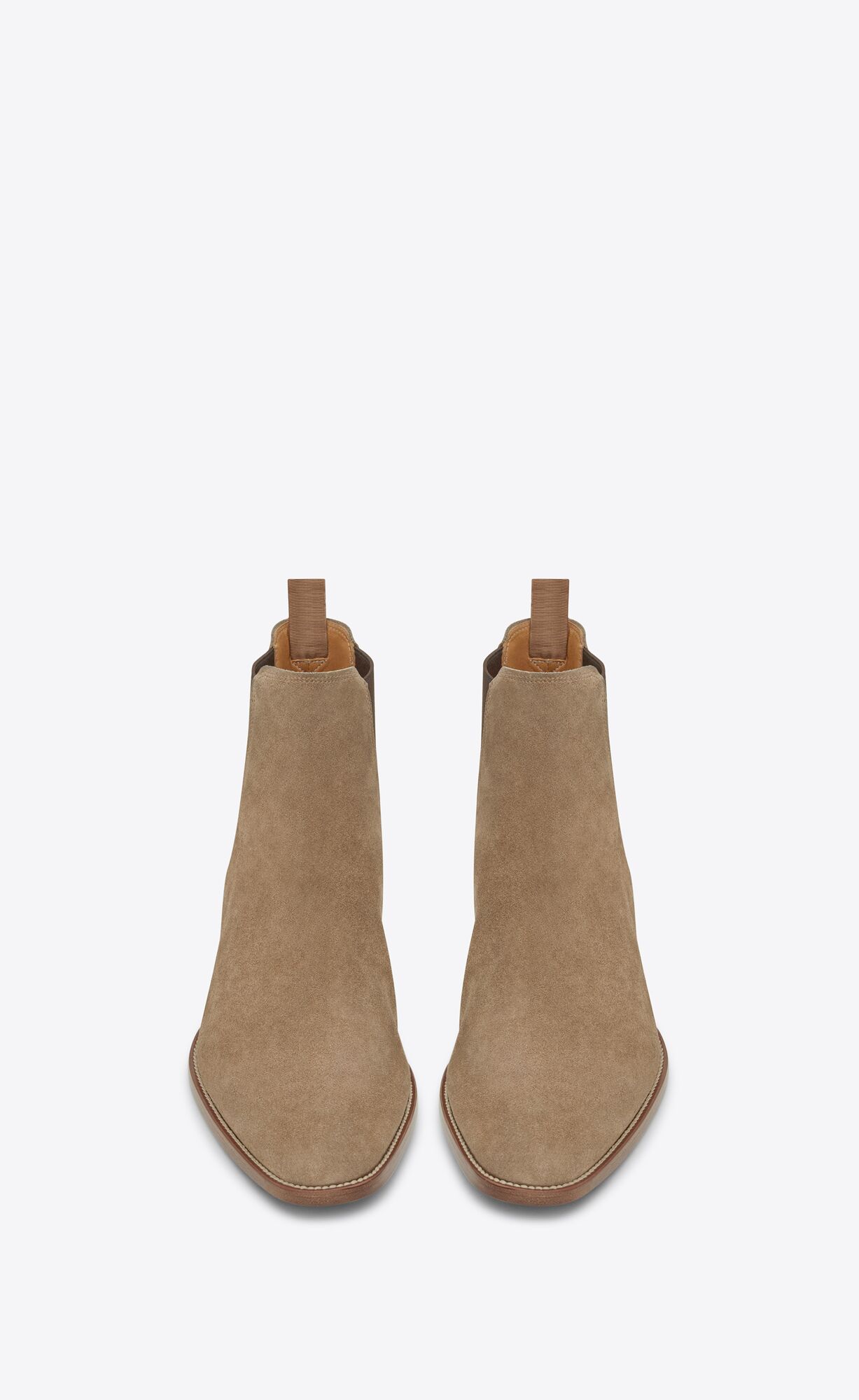 YSL Wyatt Chelsea Boots In Semisove Hnede | 14807-JVOL