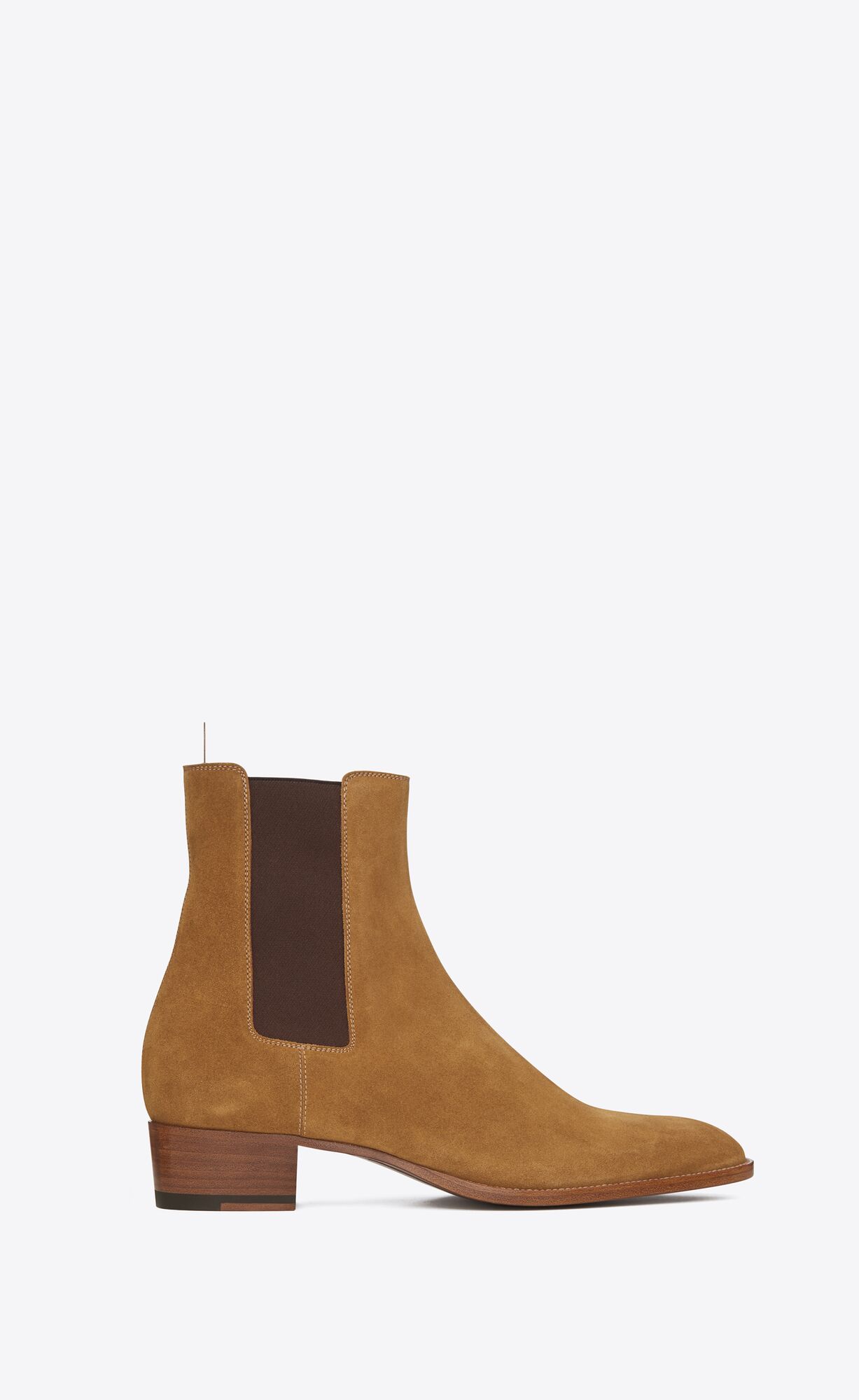 YSL Wyatt Chelsea Boots In Semisove Hnede | 76895-MDWG