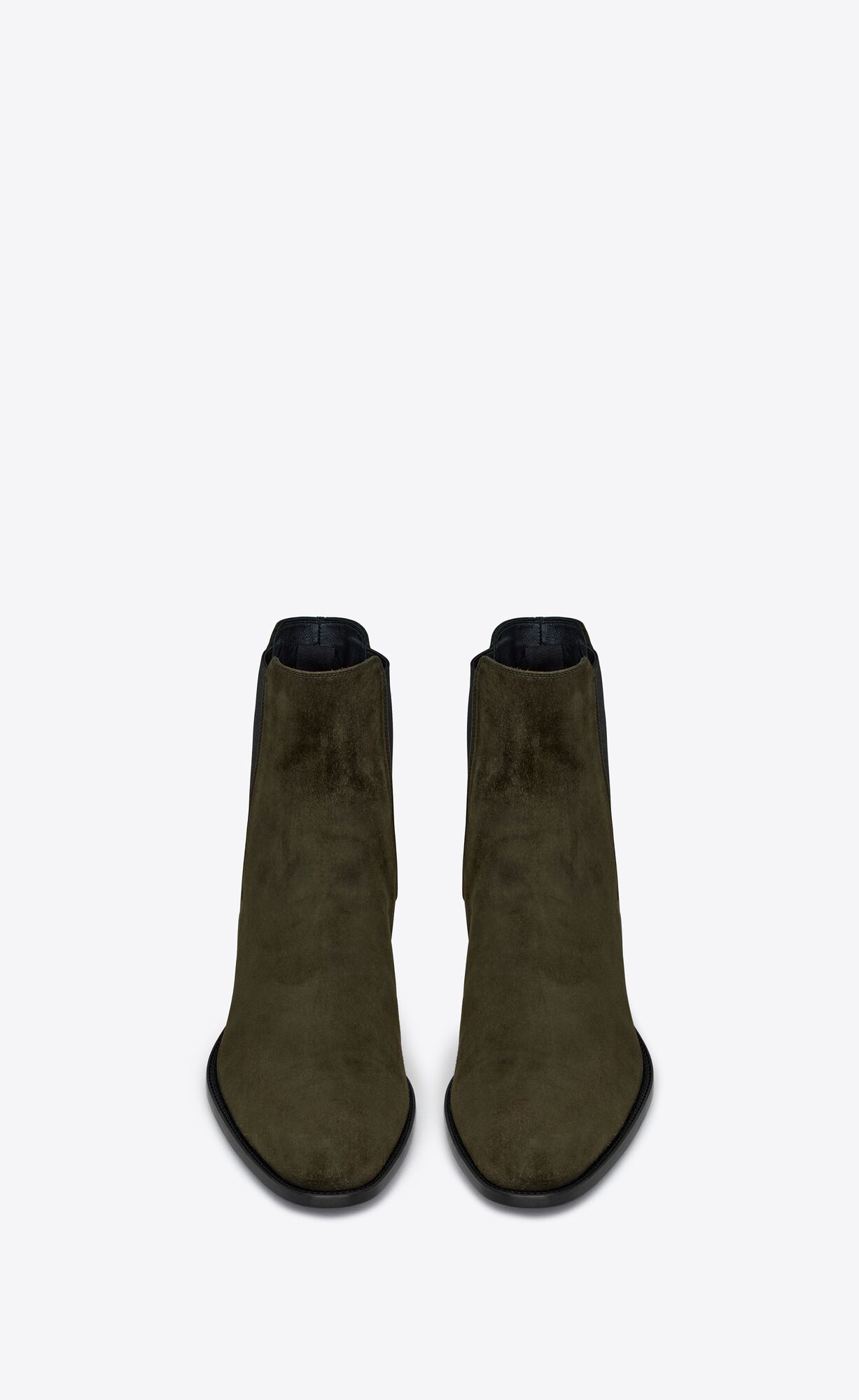 YSL Wyatt Chelsea Boots In Semisove Sable Brun | 68125-AJSK