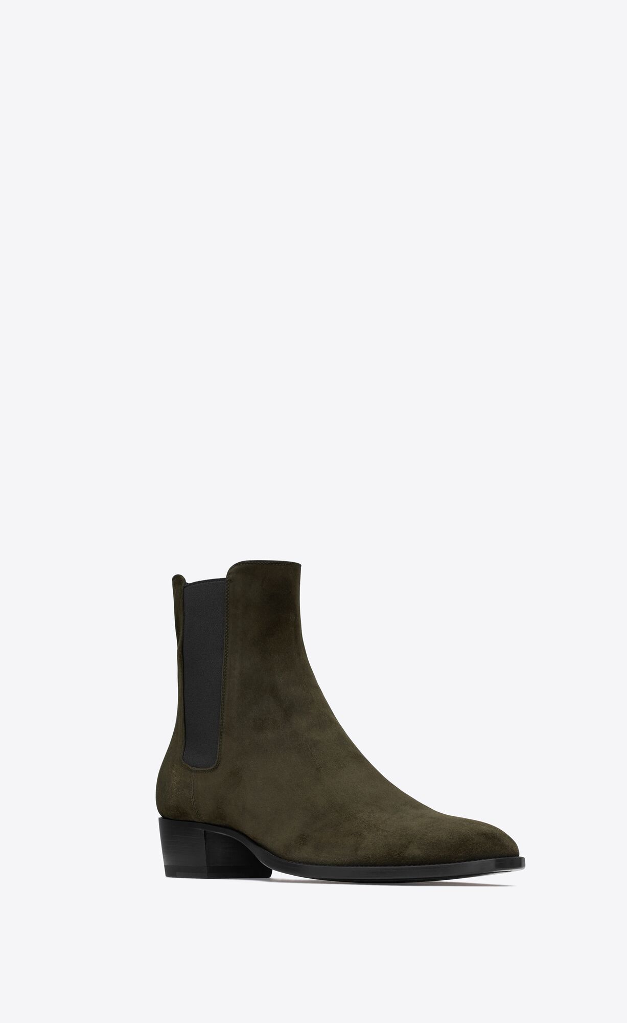 YSL Wyatt Chelsea Boots In Semisove Sable Brun | 68125-AJSK