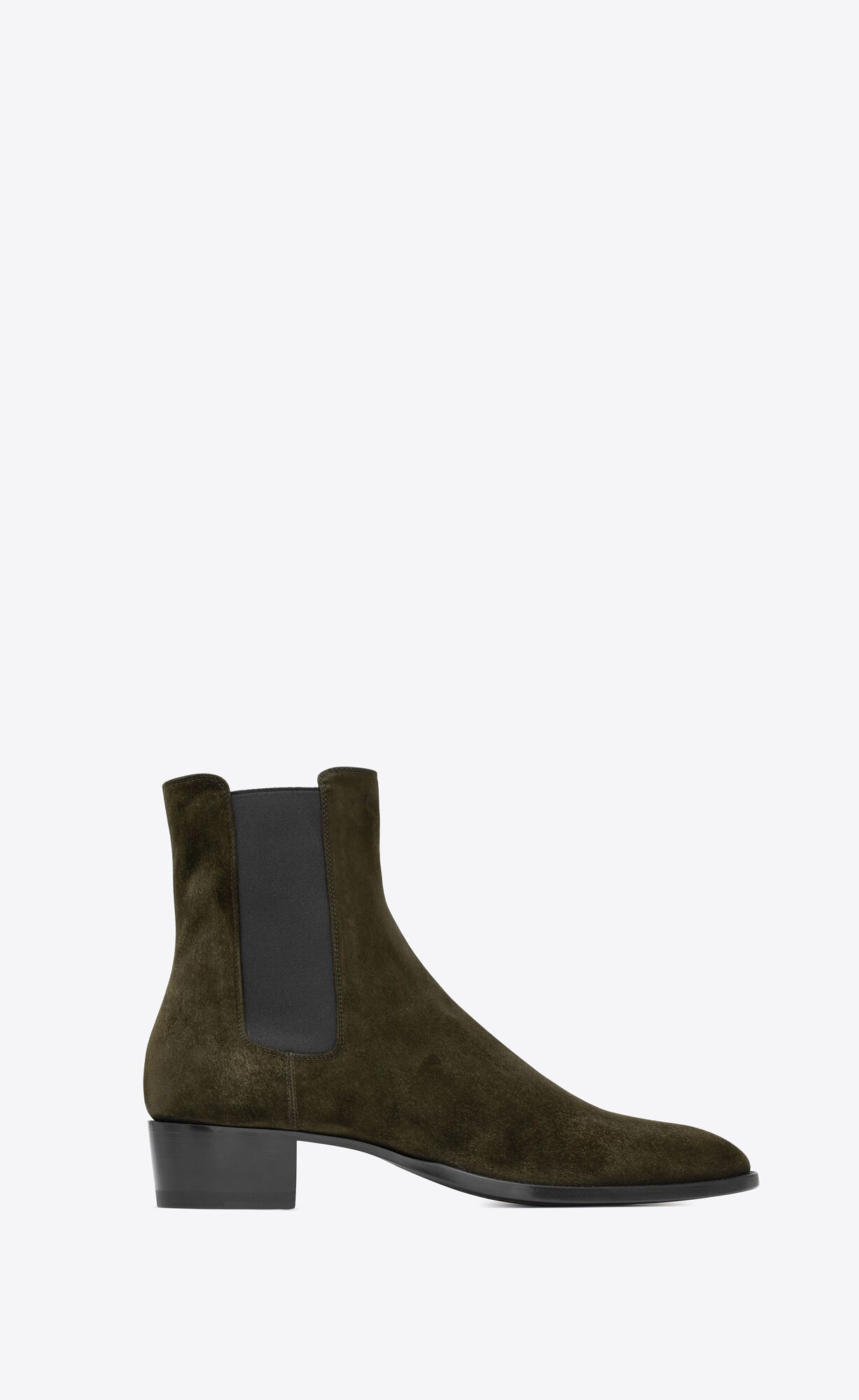 YSL Wyatt Chelsea Boots In Semisove Sable Brun | 68125-AJSK