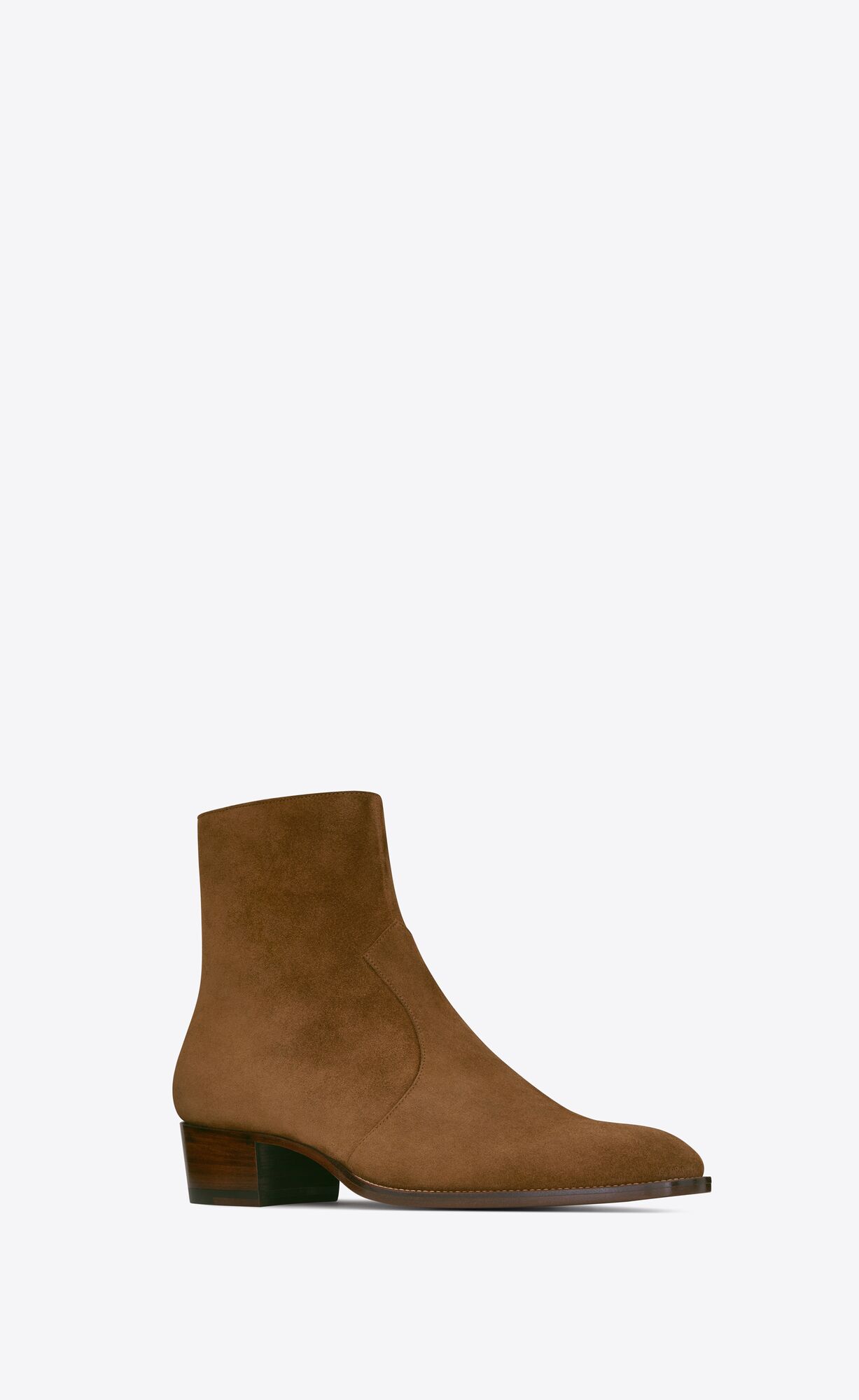 YSL Wyatt Zipped Boots In Semisove Land | 90143-GSTQ