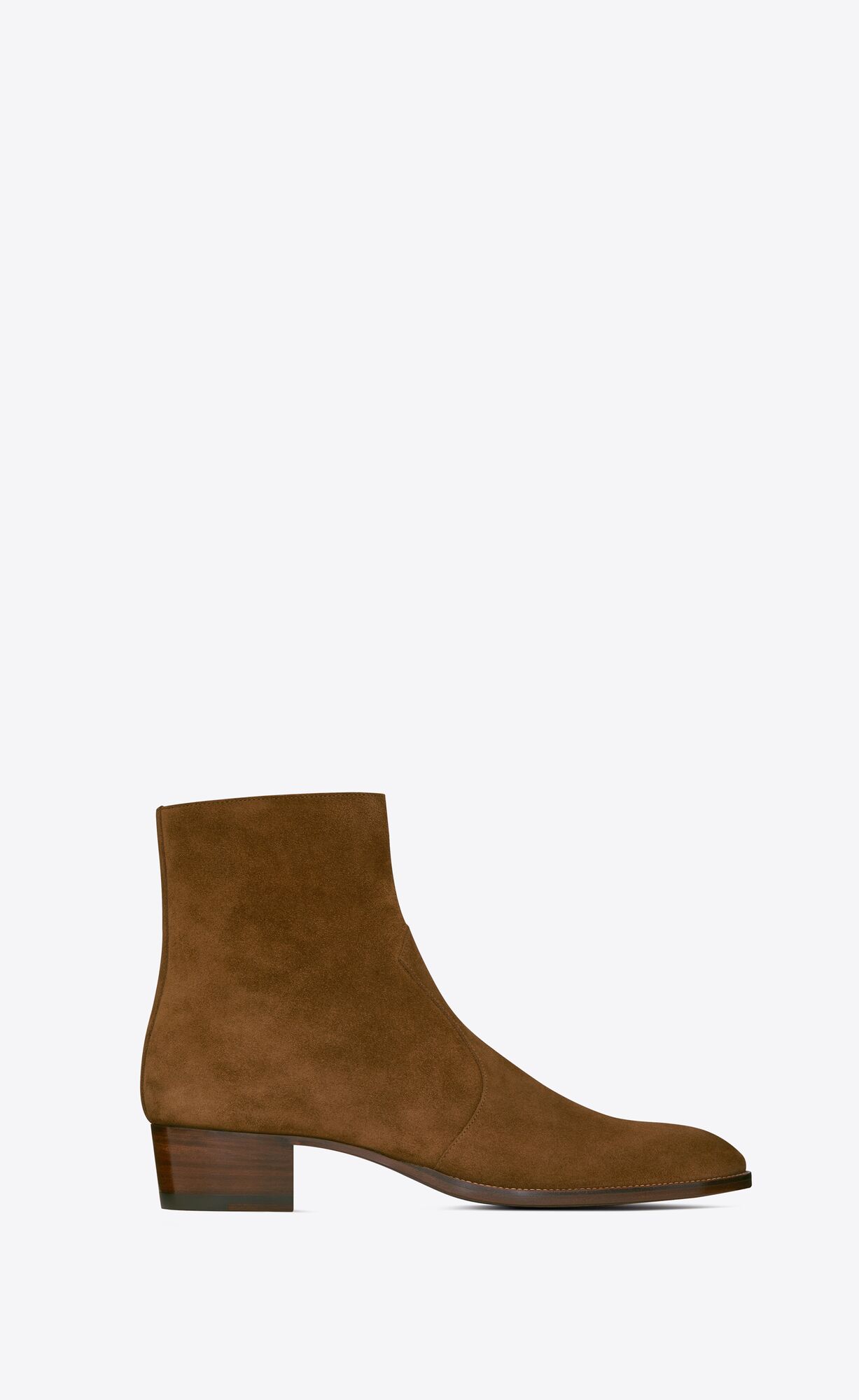 YSL Wyatt Zipped Boots In Semisove Land | 90143-GSTQ