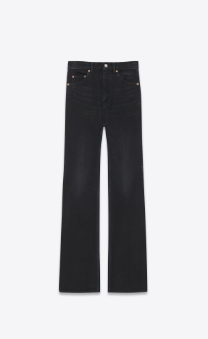 YSL 70's Flared Jeans Čierne | 80572-TKMN