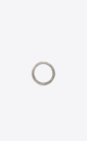 YSL Arty Ring In Metal Strieborne | 23014-GFHJ