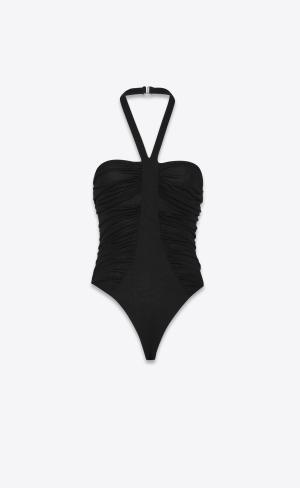 YSL Bodysuit In Jersey Noir | 73152-DNTH