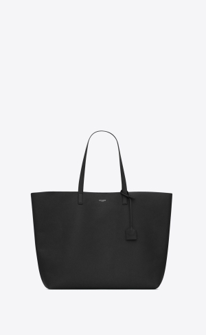 YSL Bold East/West Shopping Bag In Grained Kozene Noir | 70813-LMER