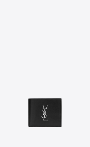 YSL Cassandre East/West Wallet In Smooth Kozene Čierne | 07326-MLSF