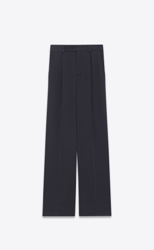 YSL Flared Pants In Crepe Satin Modre | 61432-YOVR