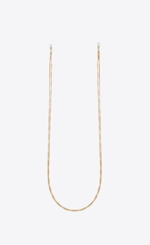 YSL Glasses Chain Cord In Metal Zlate | 45892-GYKQ