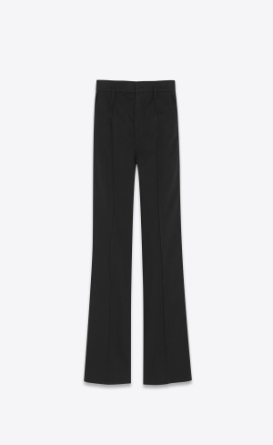 YSL High-waisted Jeans In Denim Noir | 47851-TJOB