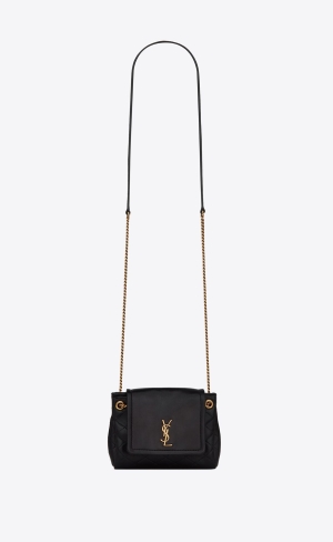 YSL Mini Nolita In Lambskin Čierne | 06572-CZQT