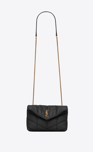 YSL Puffer Toy Bag In Prešívané Lambskin Noir | 59780-PSZA