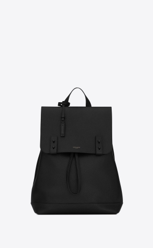 YSL Sac De Jour Backpack In Grained Kozene Čierne | 31759-NXDY