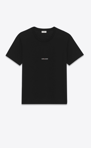 YSL Saint Laurent Rive Gauche T-shirt Čierne | 30518-IZRS