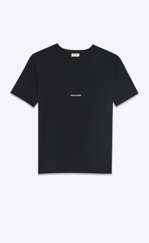 YSL Saint Laurent Rive Gauche T-shirt Čierne | 52091-FNDP