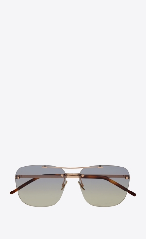 YSL Sl 309 Rimless Ruzove Zlate | 18265-BRID