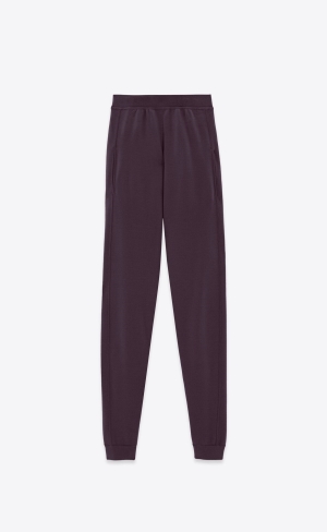 YSL Sweatpants In Vlna Prune | 71248-IQSR