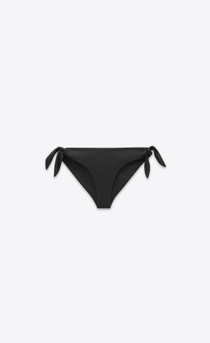 YSL Tie Bikiny Bottoms Čierne | 76028-LYAX