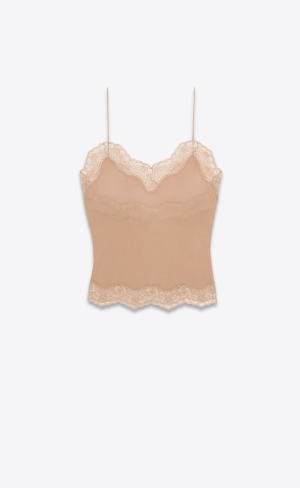 YSL Top In Jersey Voile Sable | 60294-ZFLA